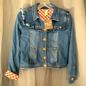 Matilda Jane “Collins” Girls Ruffle Denim Jacket